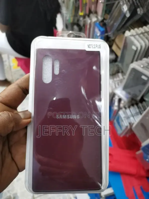Samsung Galaxy Note 10 Plus Cover Maroon Frosted Glass Hard