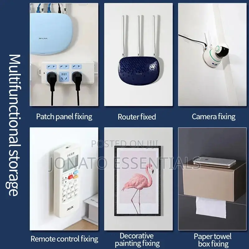 5 Pair Double Sided Adhesive Wall Hooks