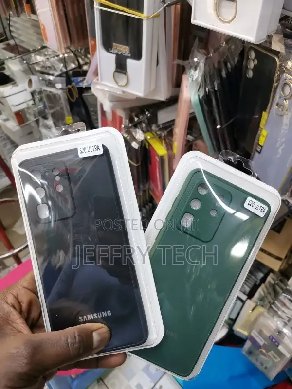 Samsung Galaxy S20 Ultra 5G Green Frosted Glass Soft Silico