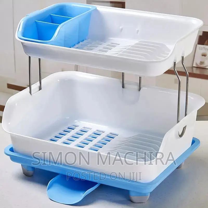 2 Tier Plastic Dish Rack