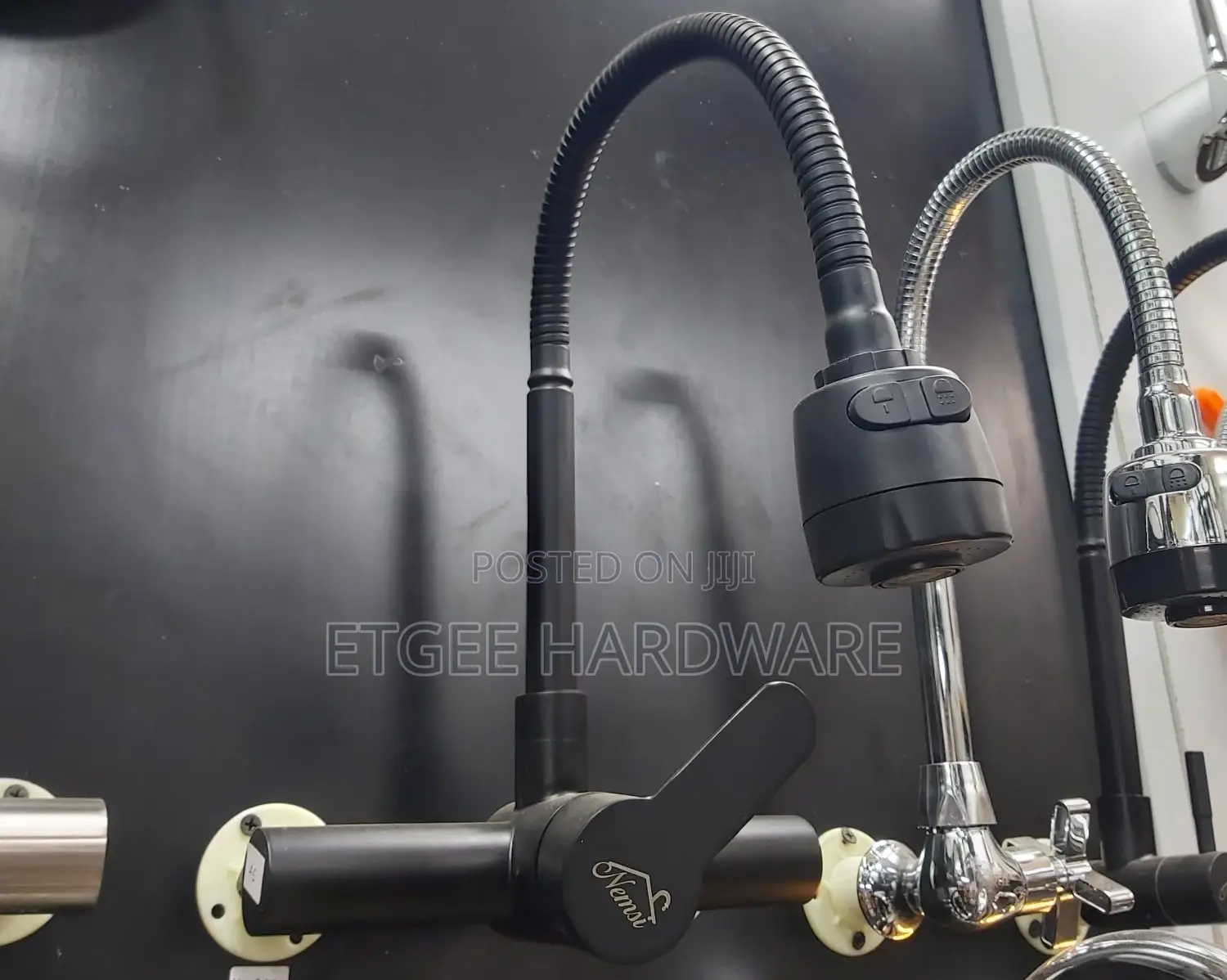 Kitchen Mixer Black With Flexible 3051