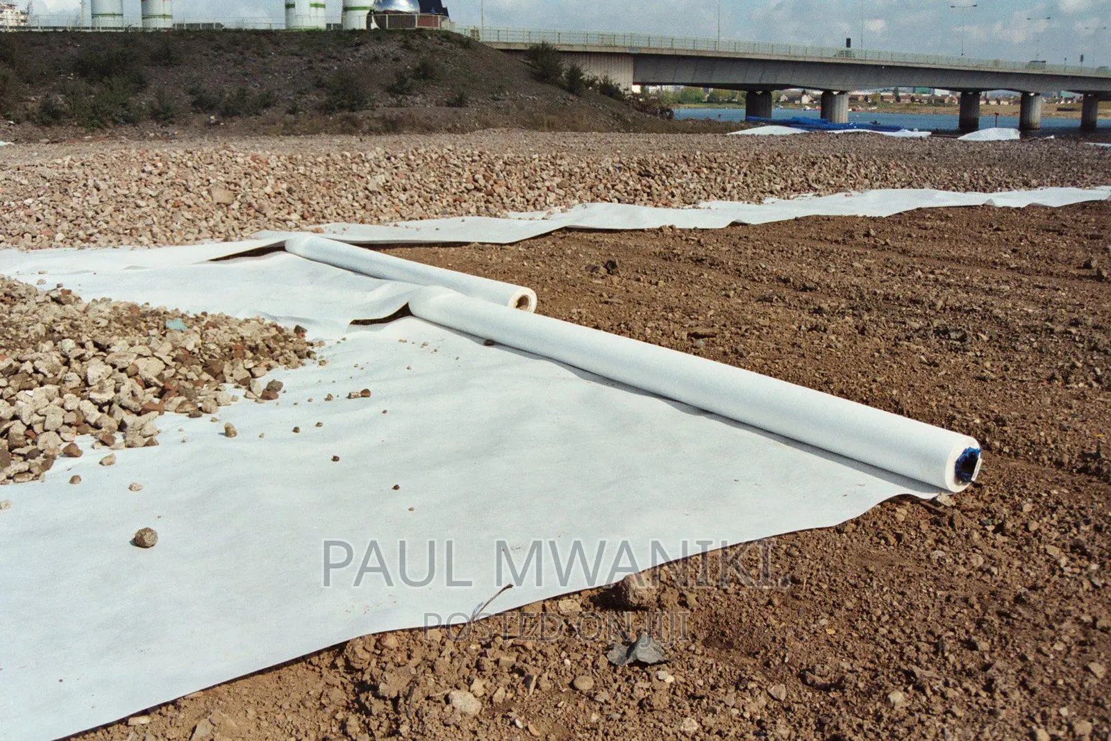 Geotextile Fabric Retaining Wall, White Non Woven Fabric