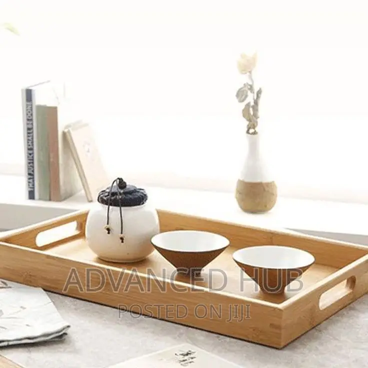 3pc Wooden Bamboo Tray