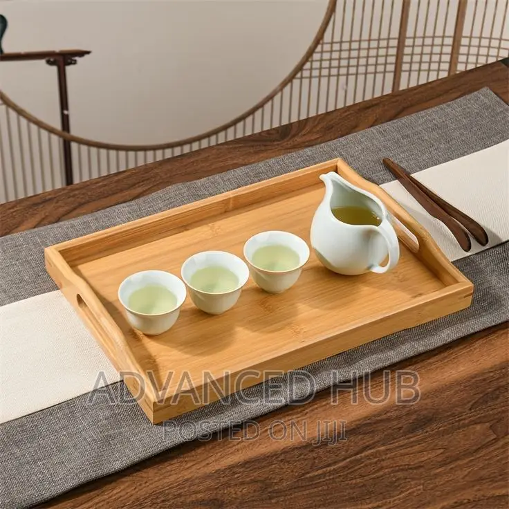 3pc Wooden Bamboo Tray