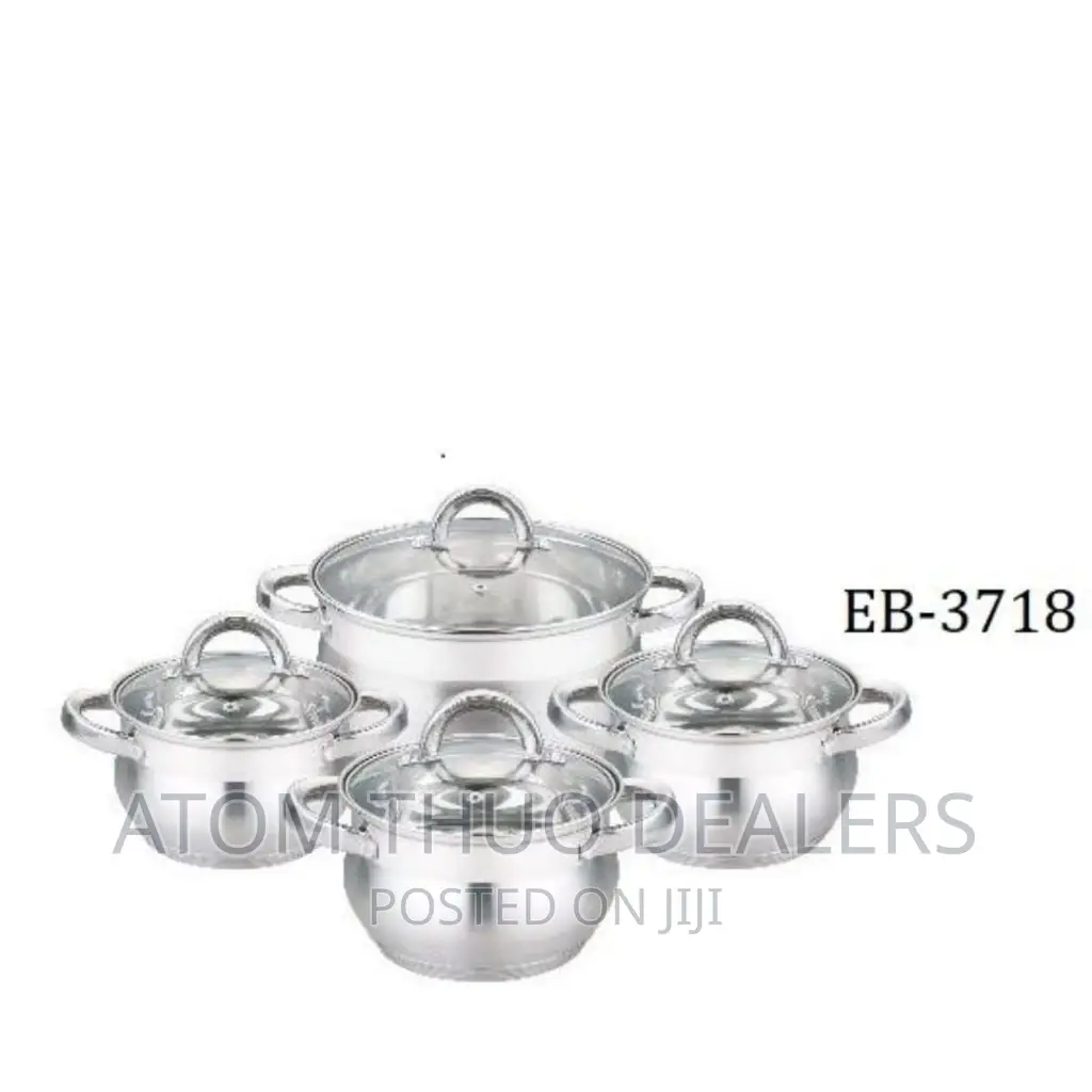 EB-3718 8 Pc's Edernbeng Cookware Set 