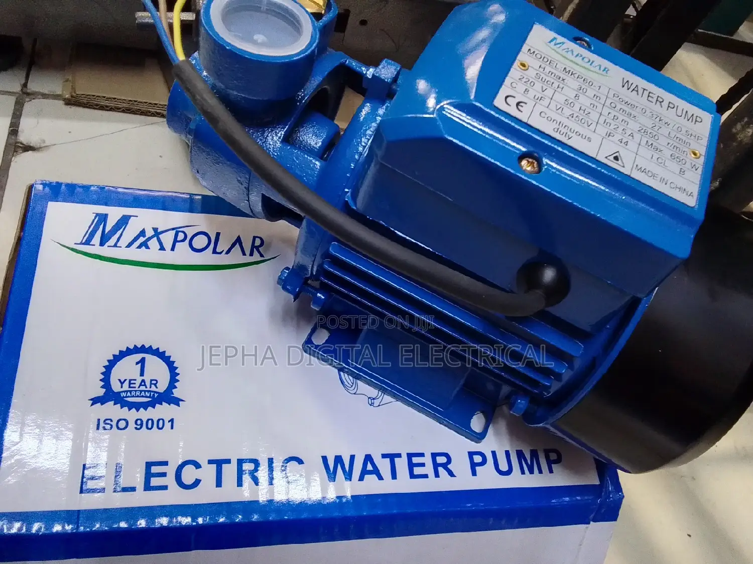 Water Pump Booster,MKP60-1, (Max Polar)