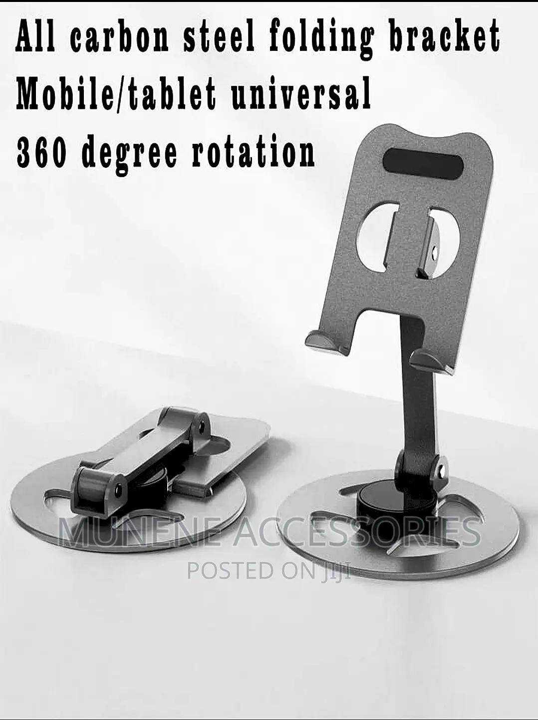 Desktop Tablet Stand Rotating Folding Metal Phone Holder