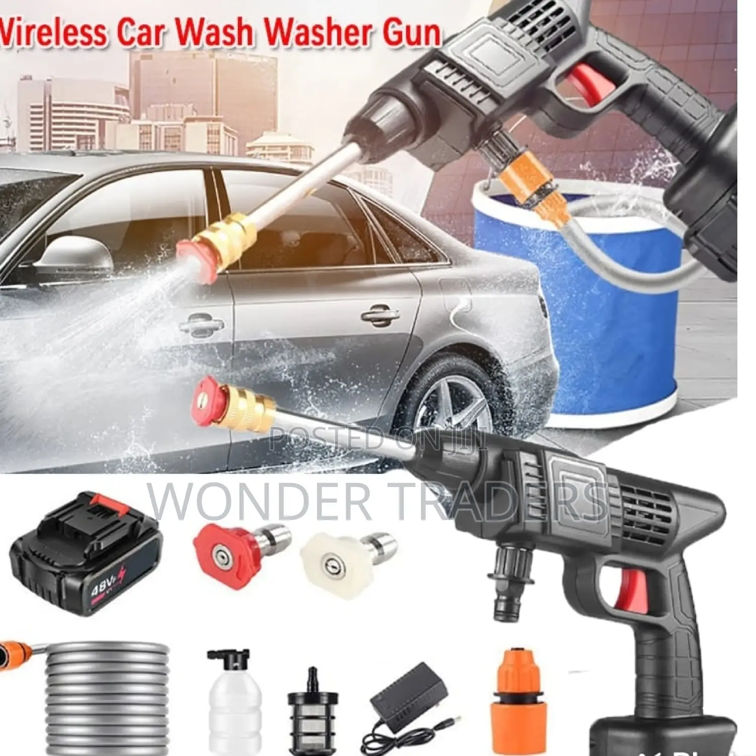 Wireless Car Wash Spray Gun Machine.