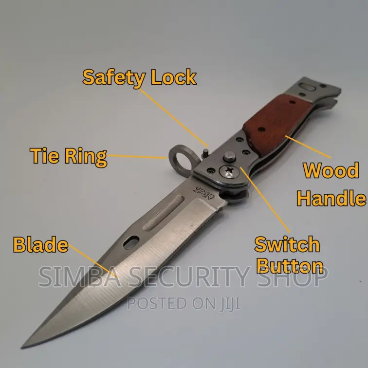 Switch Blade Ak-47s Camping Folding Tactical Knife CCCP