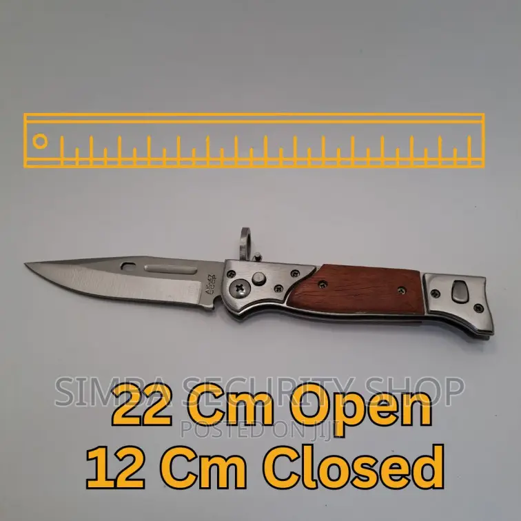Switch Blade Ak-47s Camping Folding Tactical Knife CCCP