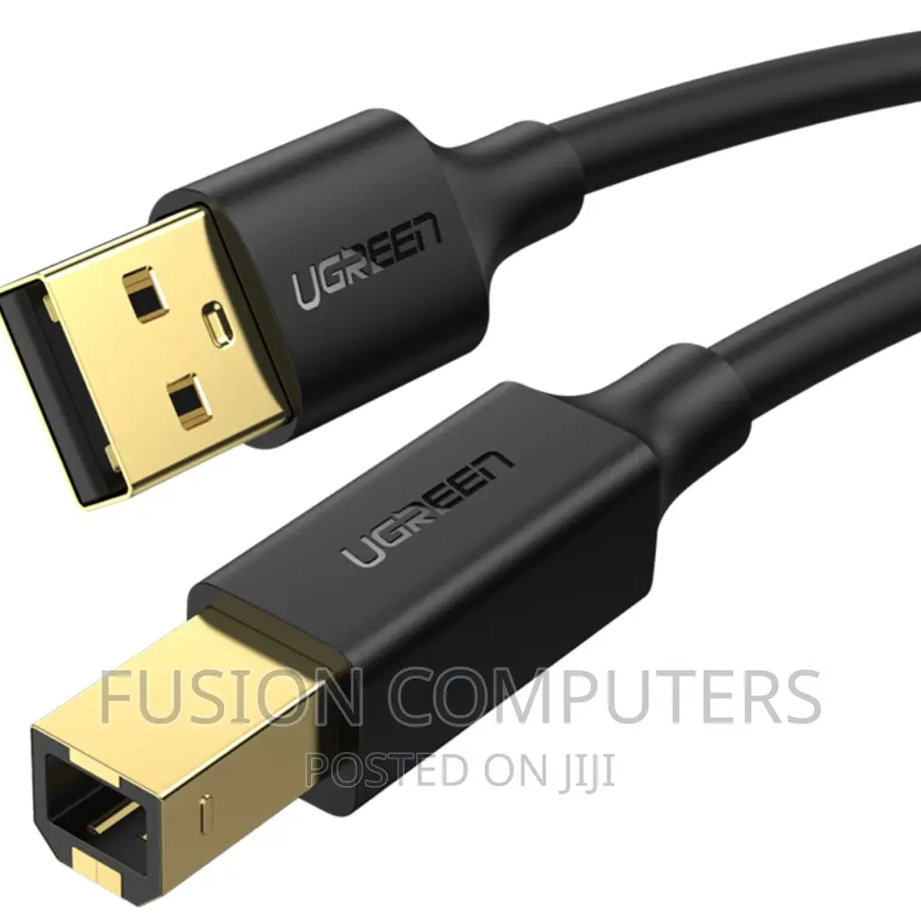 UGREEN USB 2.0 AM to BM Print Cable 2m (Black) – US135