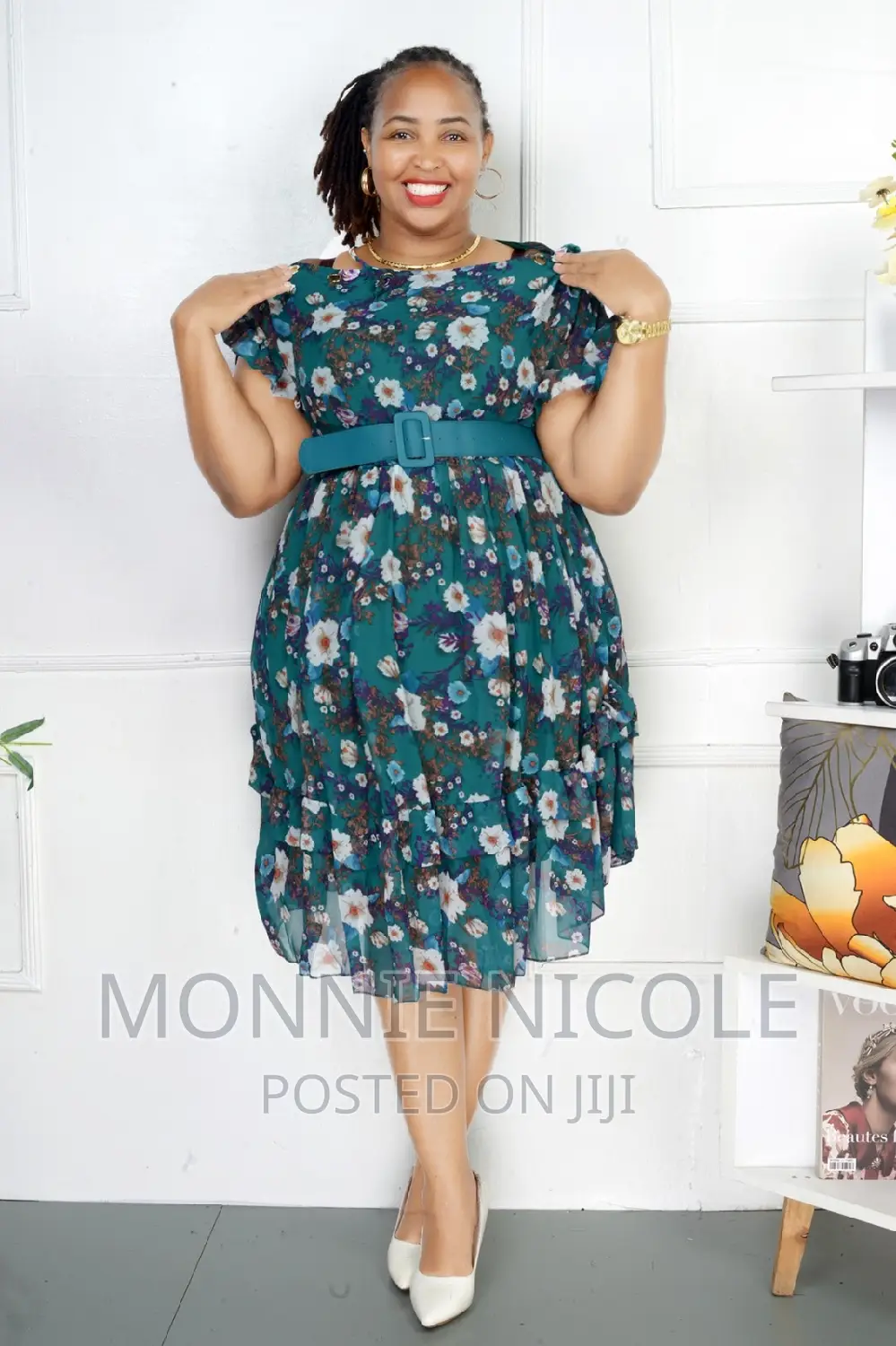Floral Chiffon Dress/Maternity Friendly Dress