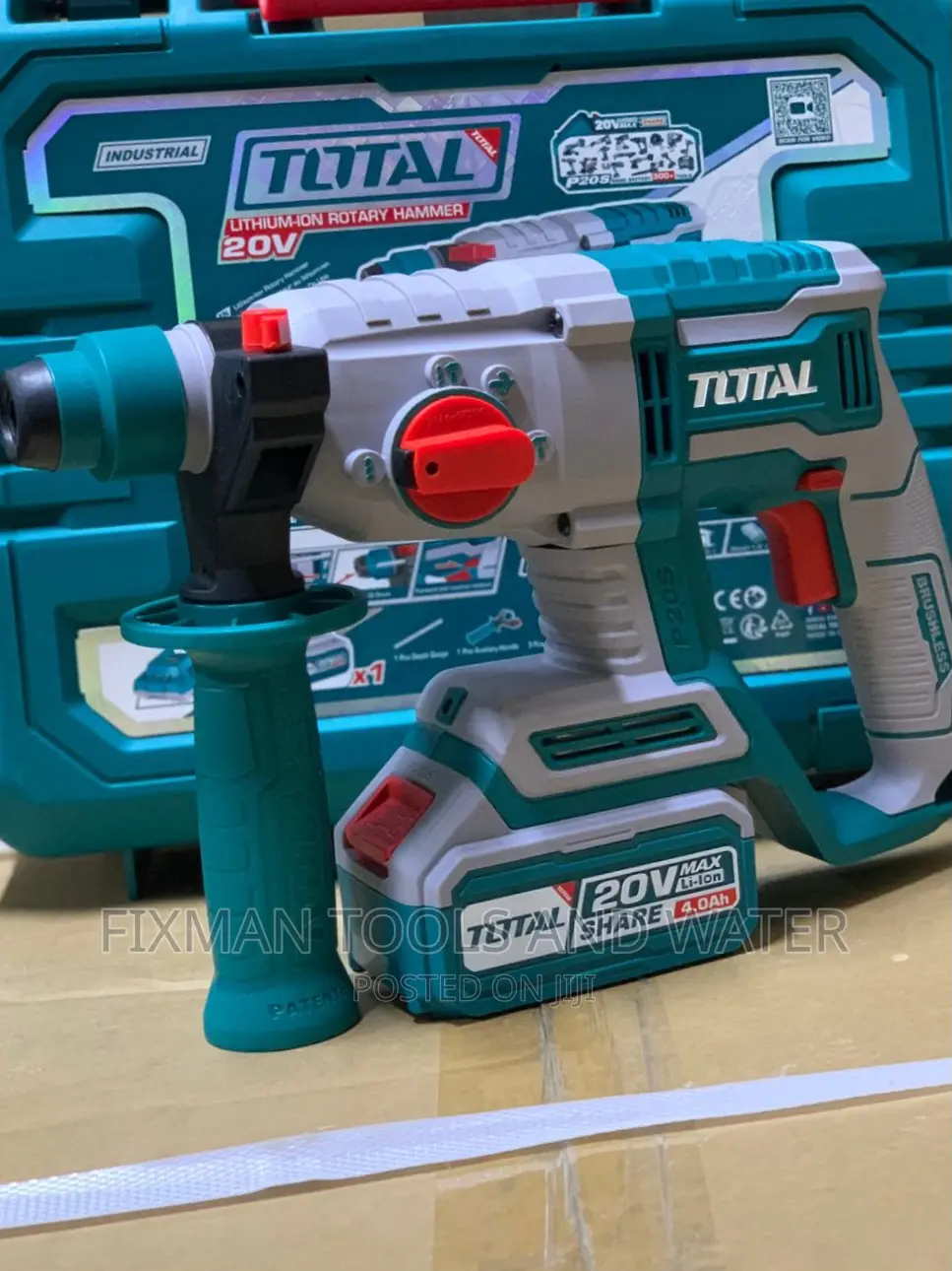 Cordless Rotary Hammer Drill, 20 v 22mm Chuck