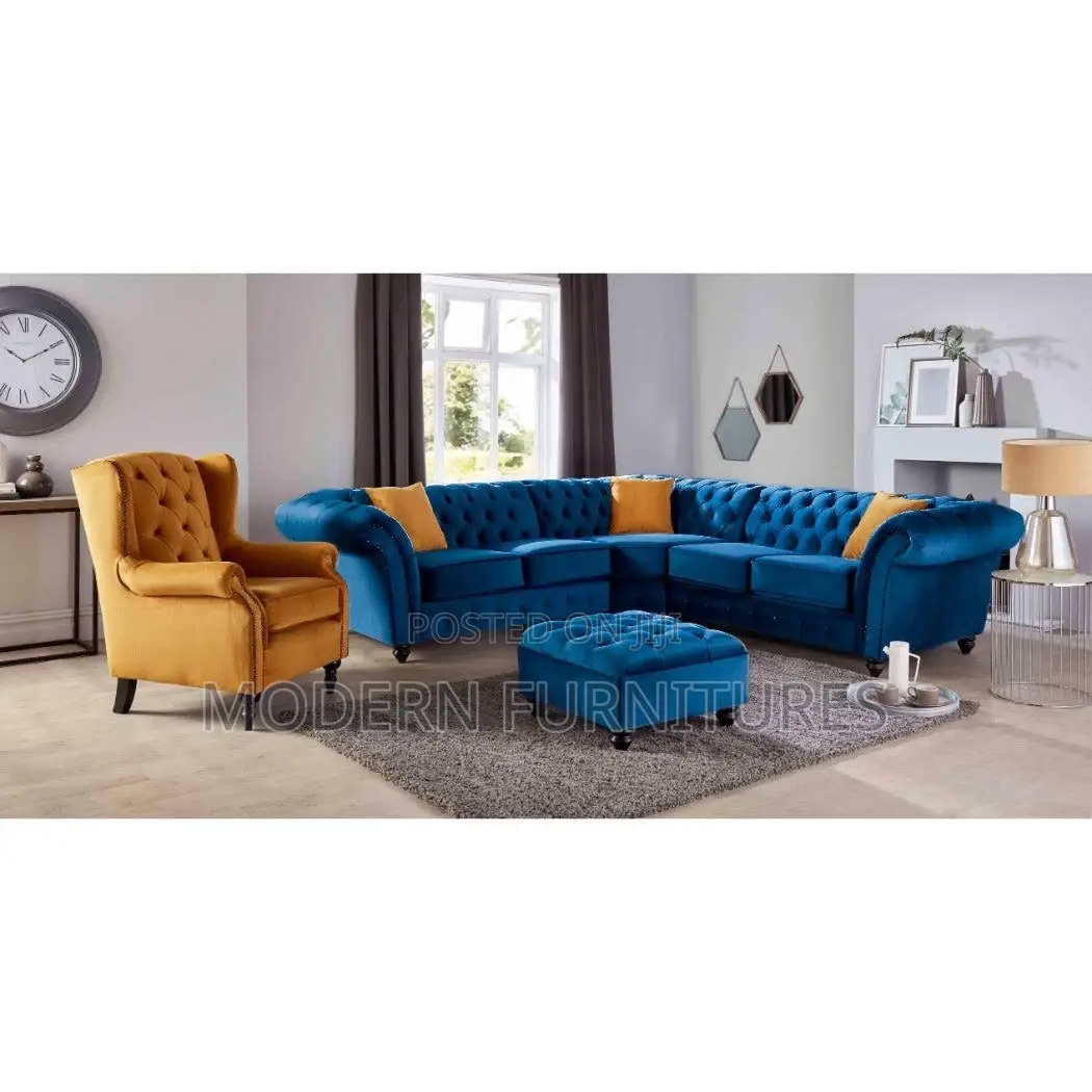 6 Seater Chesterfield Sofa