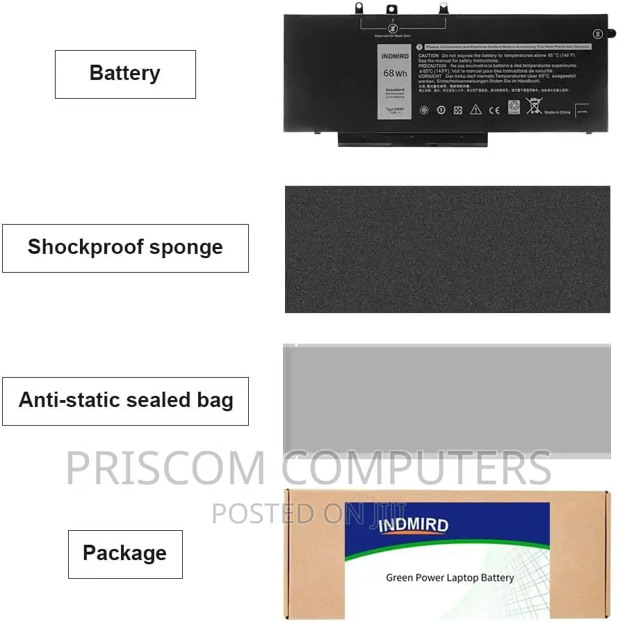 Dell Precision 15 3520 M3530 93FTF GD1JP DY9NT 5YHR4 Battery
