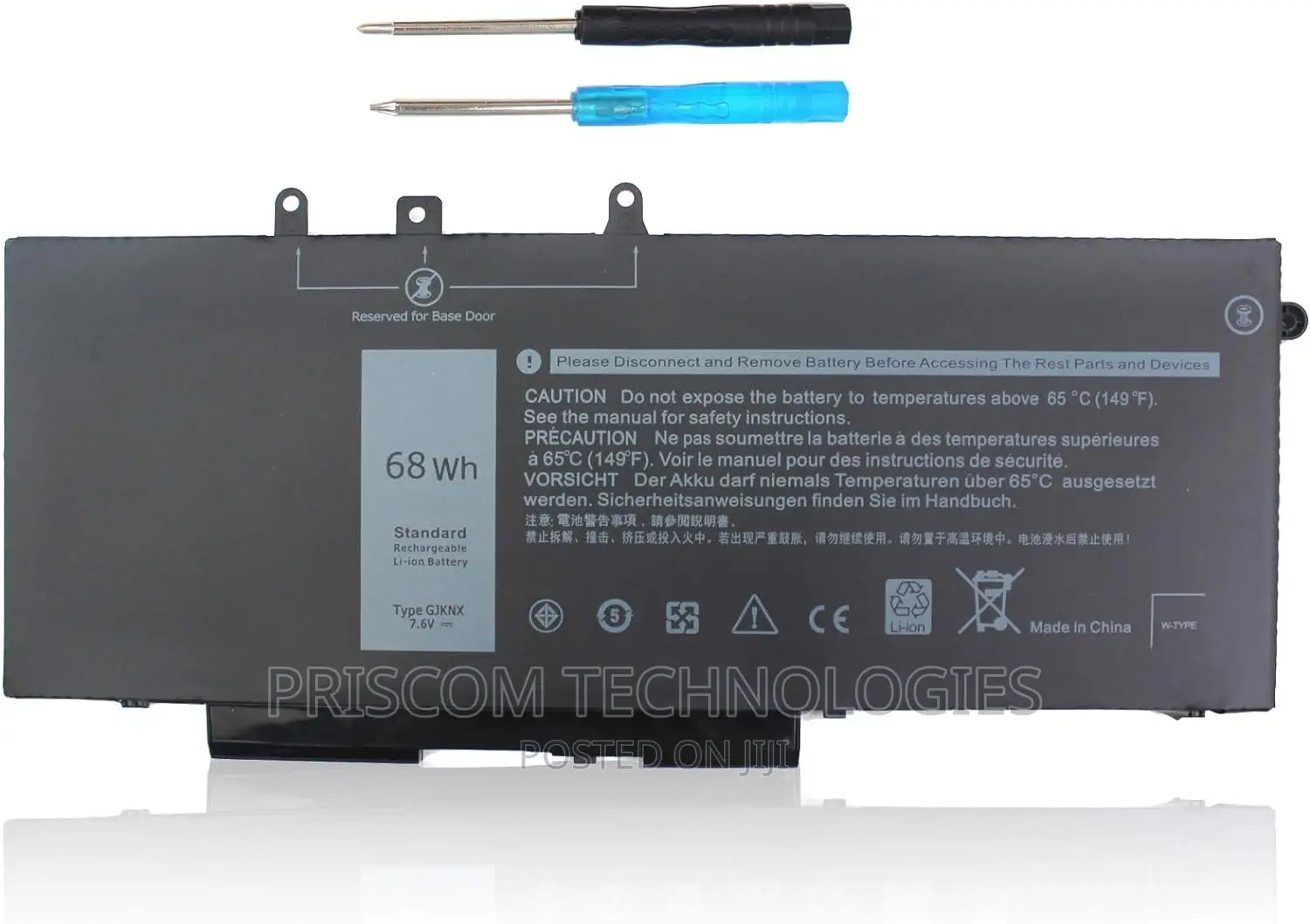 GJKNX Laptop Battery for Dell Precision 15 3520 M3530 93FTF