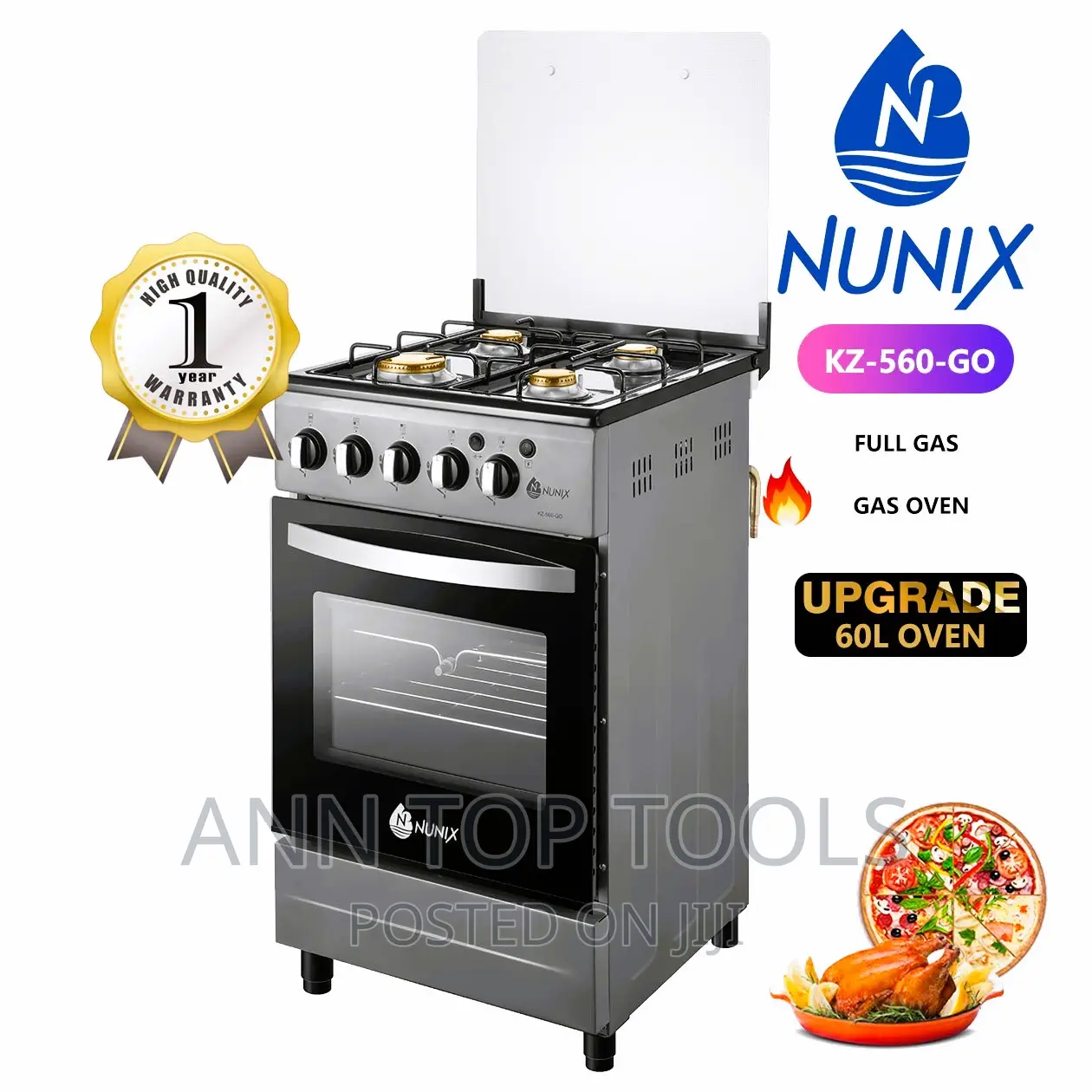 Nunix Oven Cooker All Gas