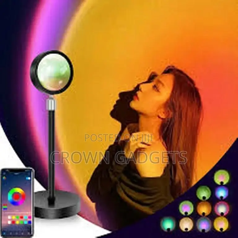 LED Sunset Table Lamp for Background Decoration