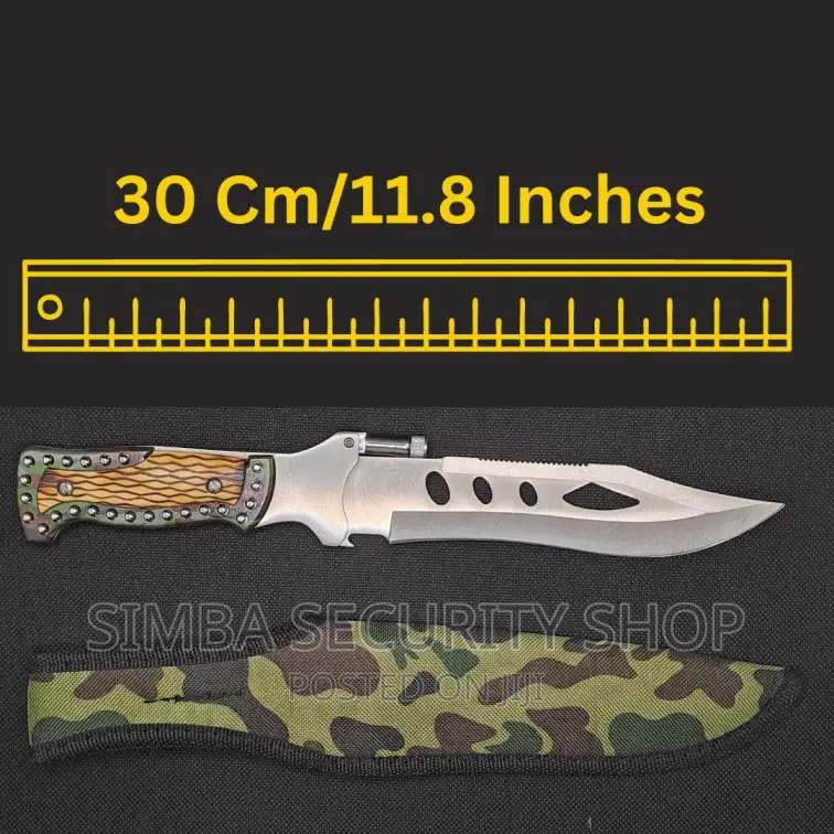 5 In 1 Fixed Blade Knife Compass Torch Bottle Opener Saw