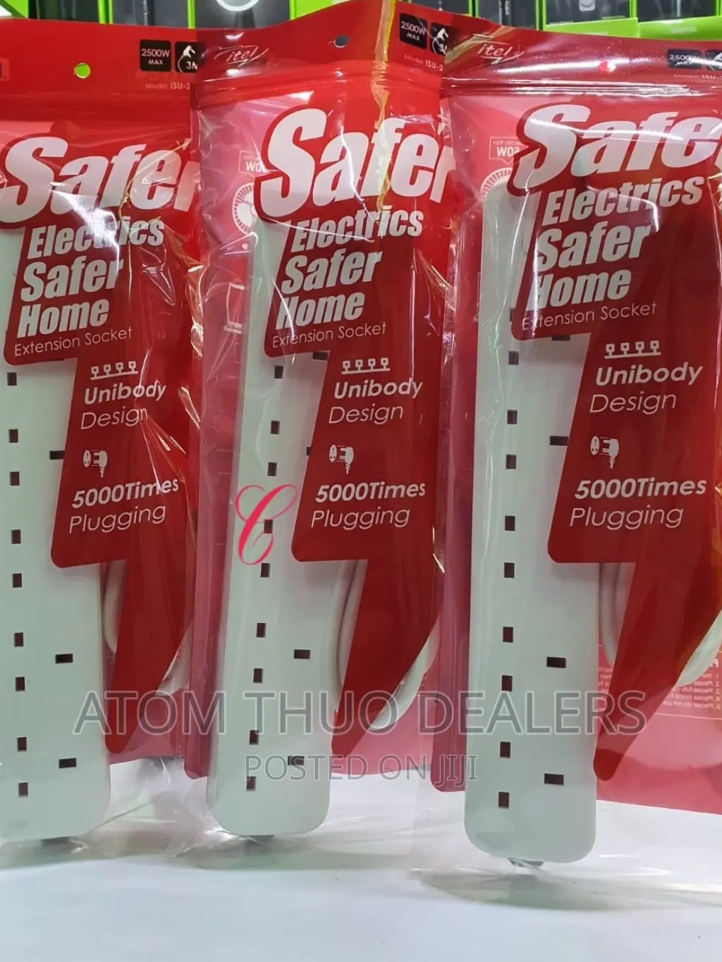 Itel 5 Port Extensions With Switch and 3M Cable Available