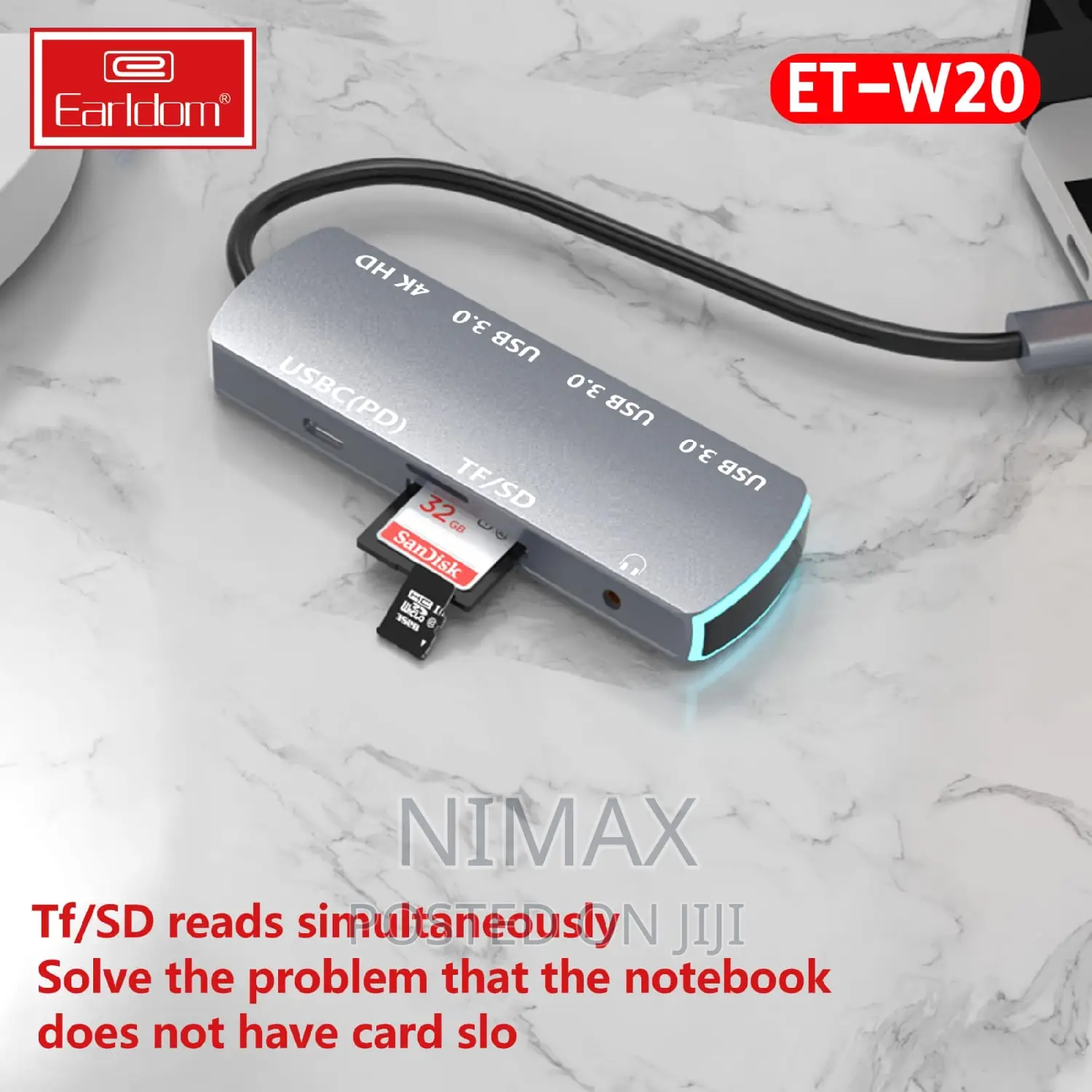 8 in 1 USB C Multi-Function Adapter W20