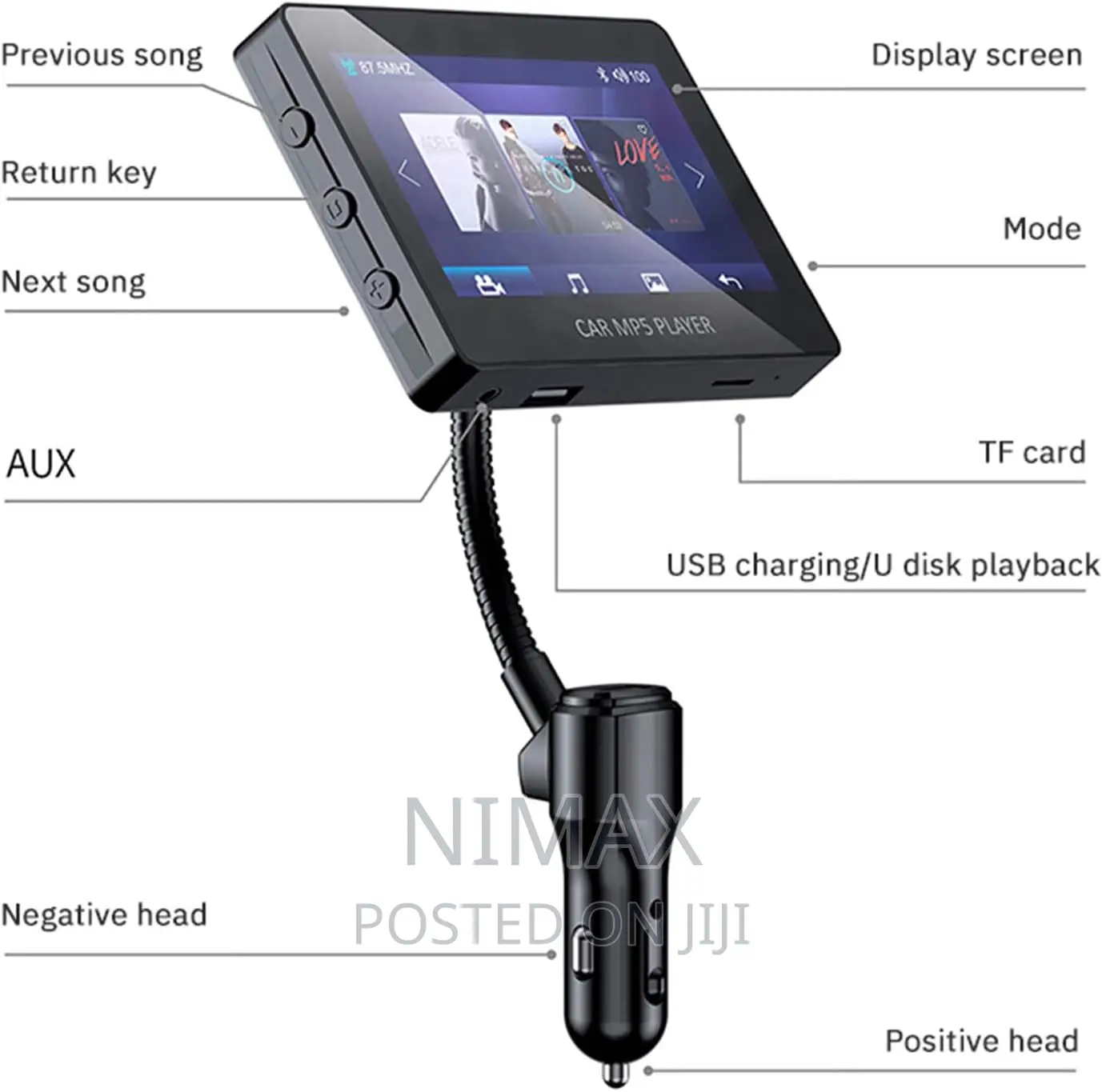 Bluetooth MP5 Player, 4.3 Inch - Digital MP5 Music Player