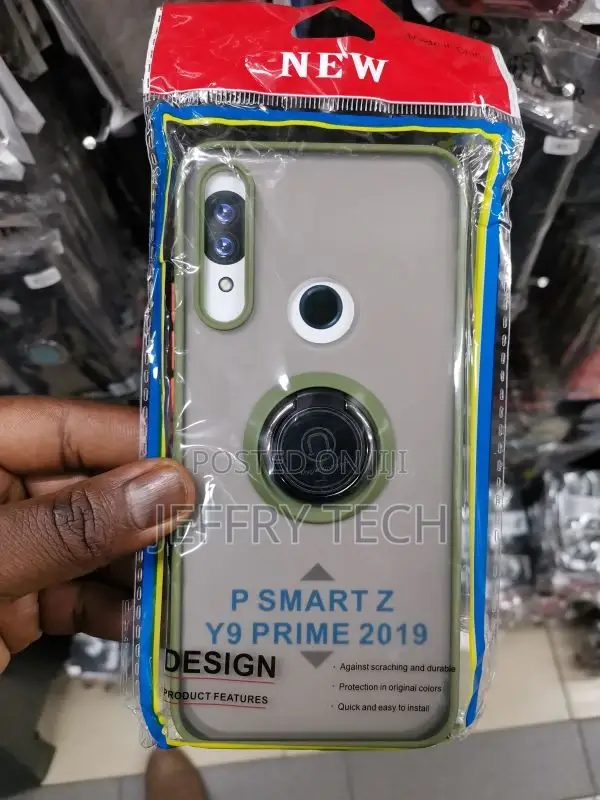 Huawei Y9 (2019) Ultra Clear Silicone Case With Ring