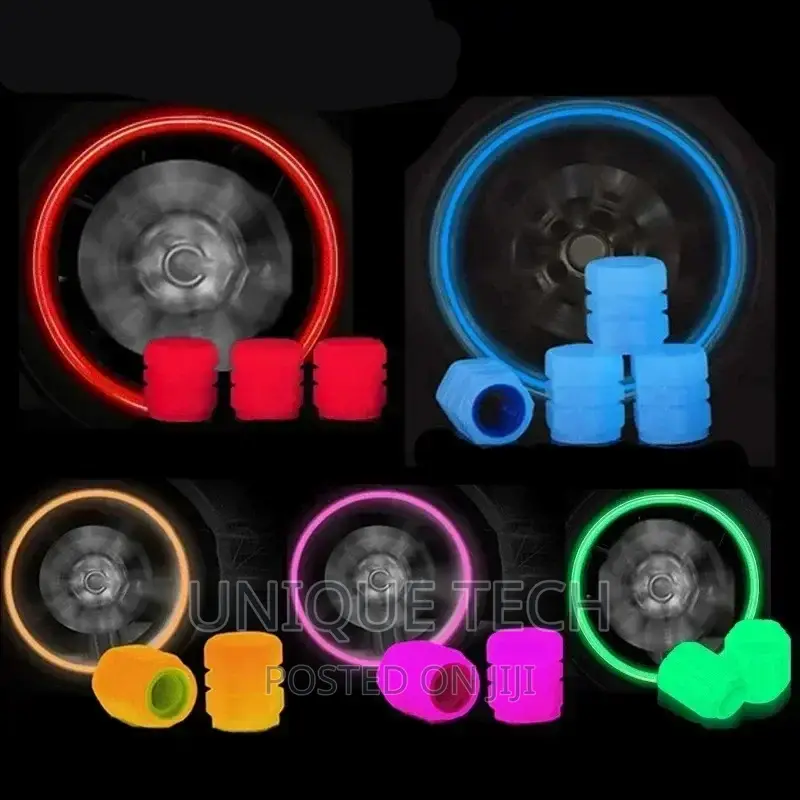 Luminous Wheel Tire/Tyre Valve Caps Multicolors