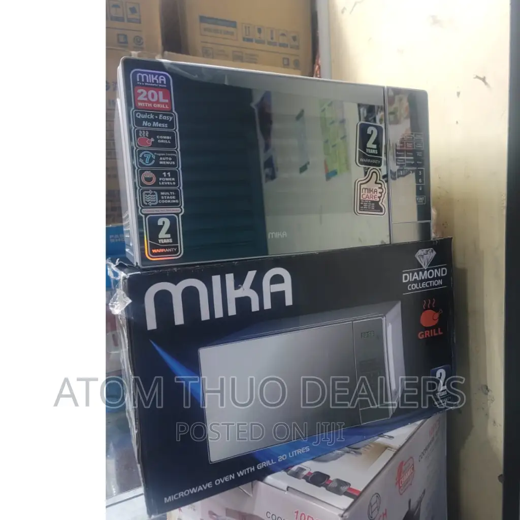 Mika 20 Litres Microwave Oven With Grill (Silver)