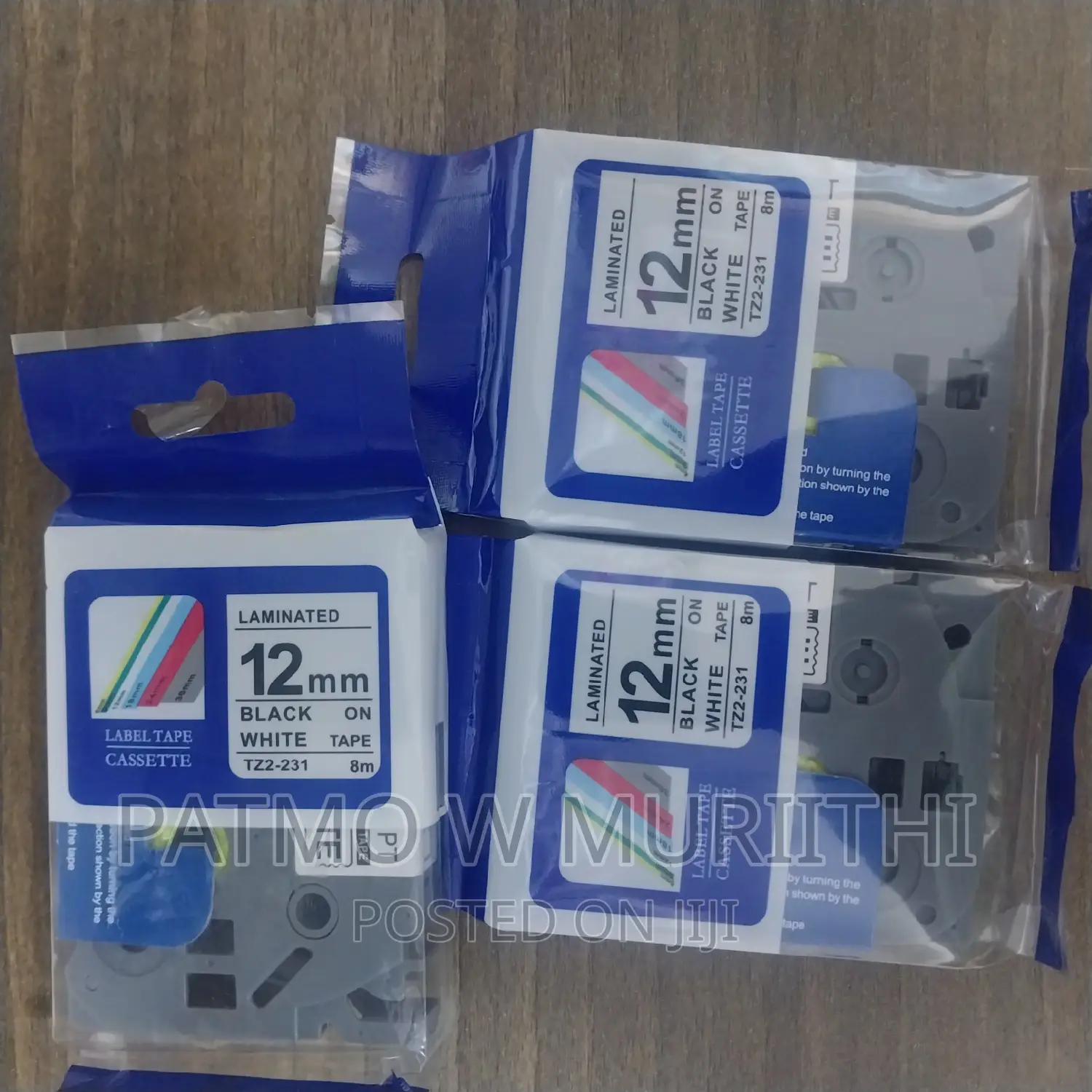 Brother Label Tape 12mm 8m Long Tz2-231 Ph110, Pt-E110vp