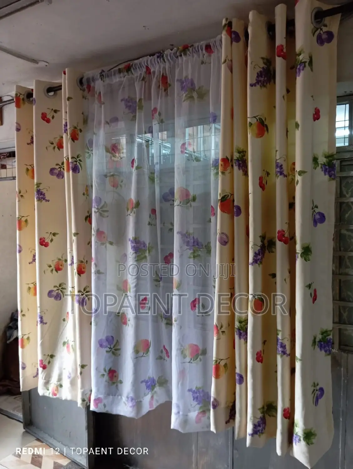 Kitchen Curtain and Sheer Kitchen Curtain and Sheer