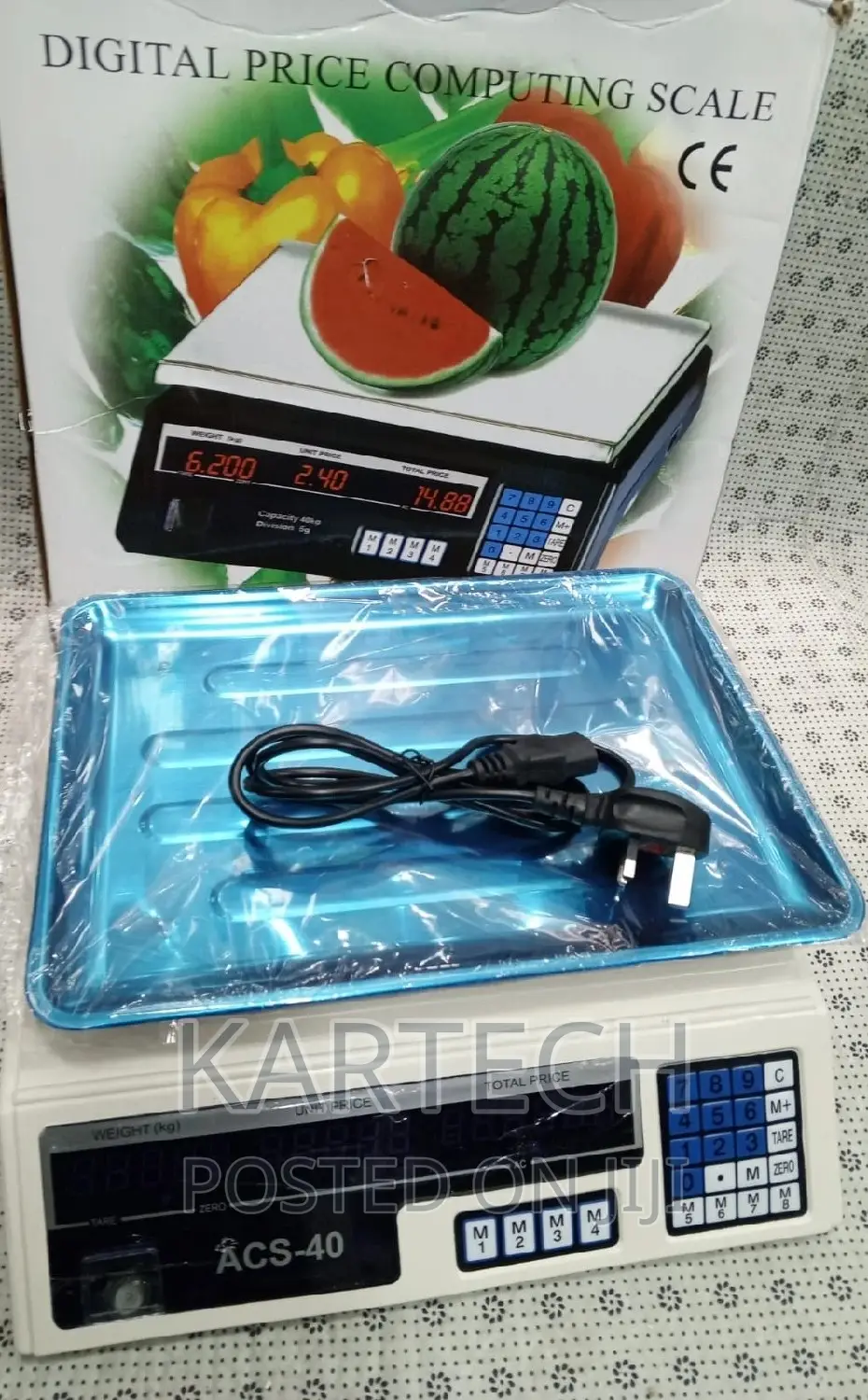 Digital Weighing Scale ACS-40 Without Arm 40kg