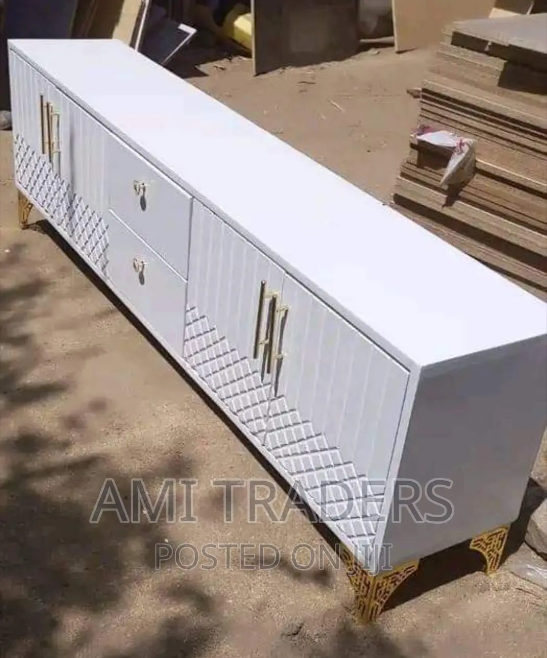White Tv Stand (6ft)