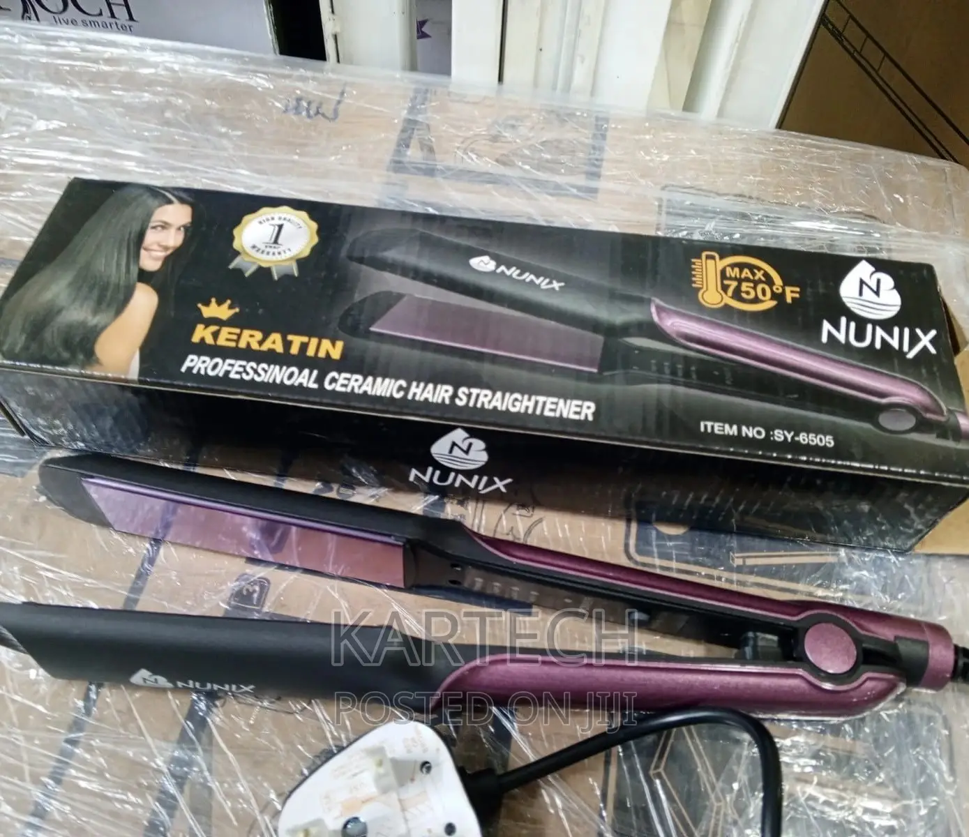 Nunix SY-6505 Ceramic Hair Straightener Flat Iron