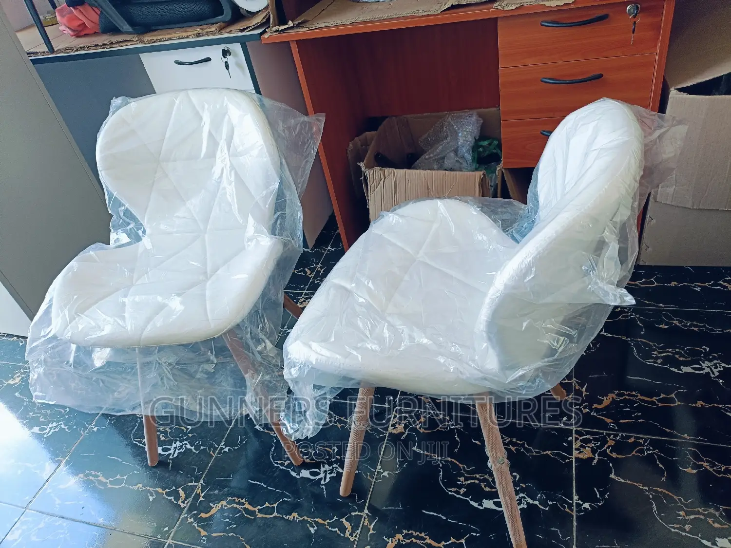 Eames Leather Covered Chair