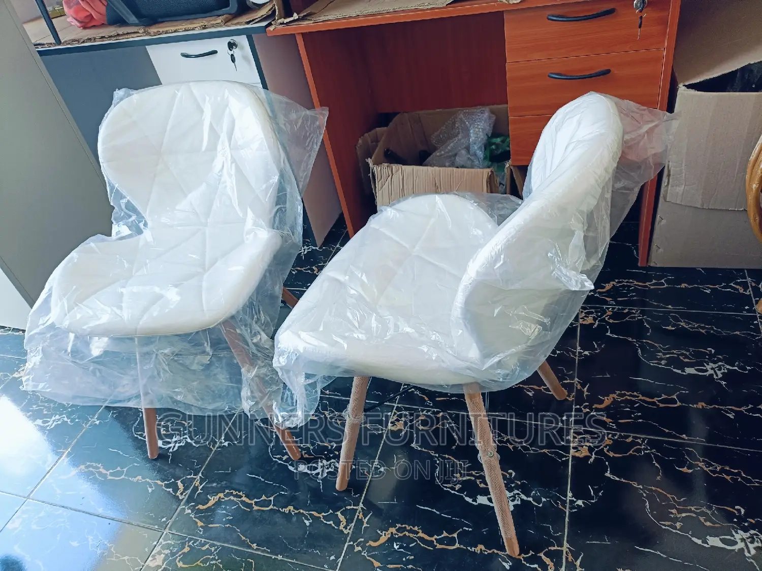 Eames Leather Covered Chair