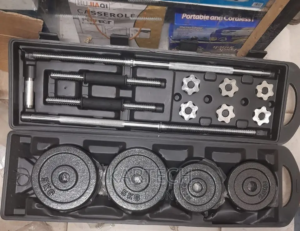 50kgs Set Dumbbells/Barbell With a Portable Case