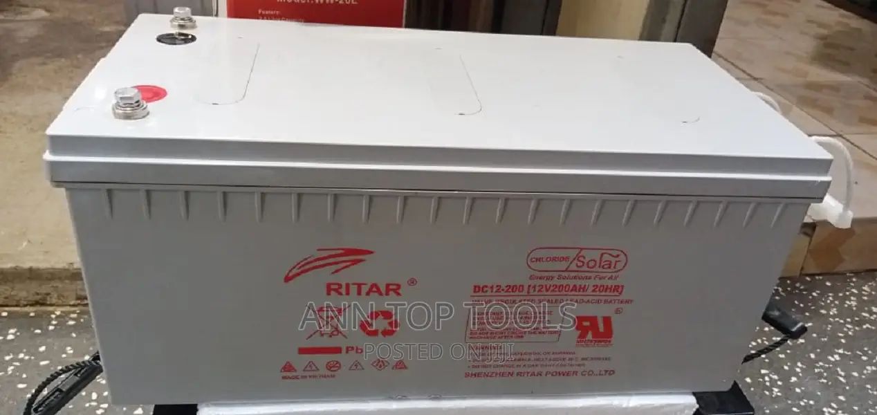 Deep Cycle Lead Acid Solar Battery 200ah 12v Ritar Vietnam