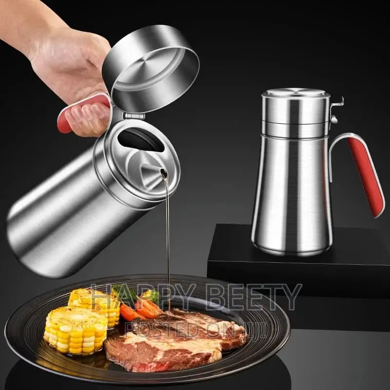 *Stainless Steel Oil Jar/ Dispenser