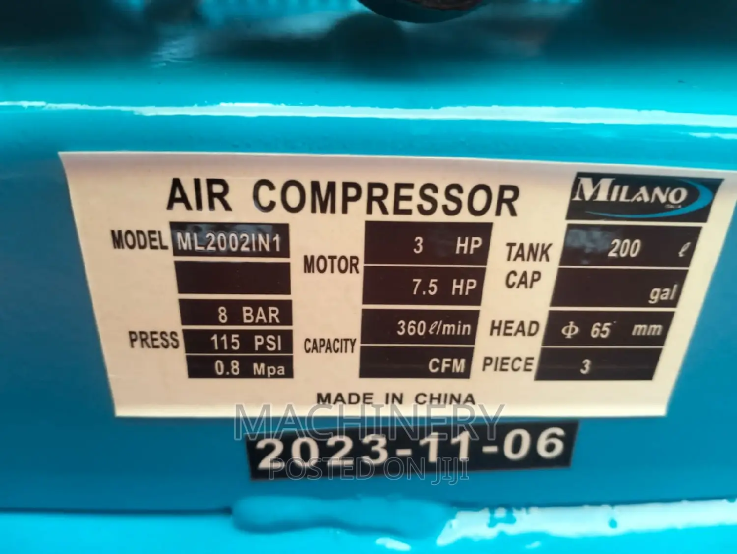 200l Air Compressor Both Electric and Petrol