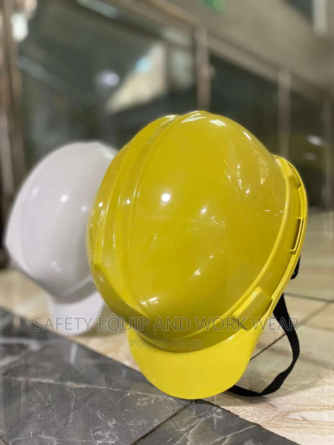 White And Yellow Light Duty Helmets