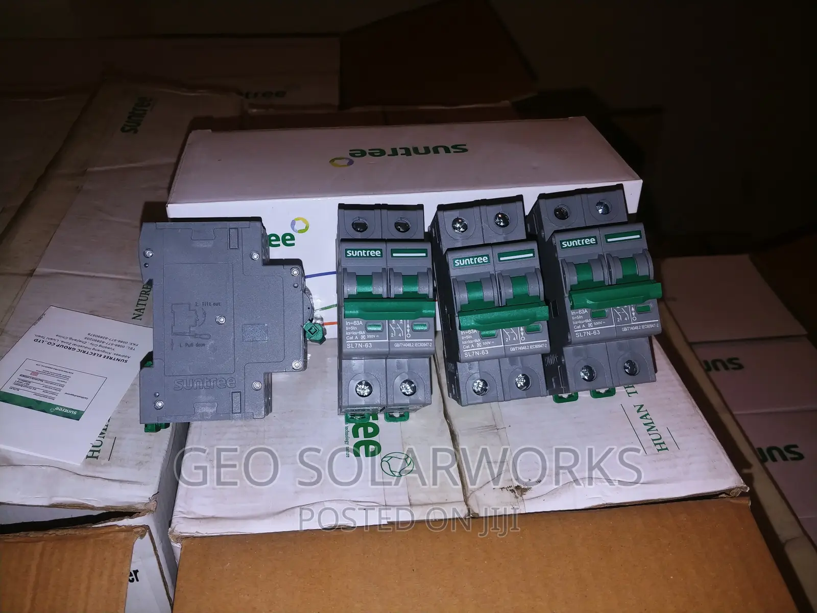 2 Pole 63a 550v Solar Dc Minicircuit Breaker (Mcb)