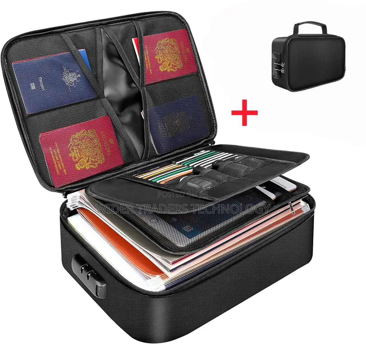 Fireproof Bag for Documents + Small One Waterproof Safe Bag