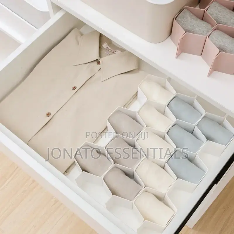 8 Piece Honeycomb Drawer Underwear Socks Organizer