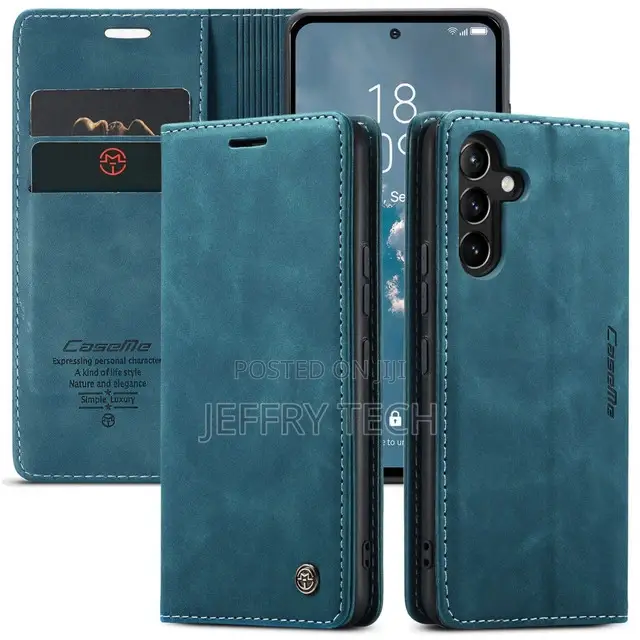 Sheepskin Wallet Case Flip Cover for Samsung Galaxy A54 5G B