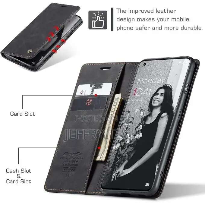 Oneplus 11 Case Wallet Genuine Leather Flip Cover for Onepl