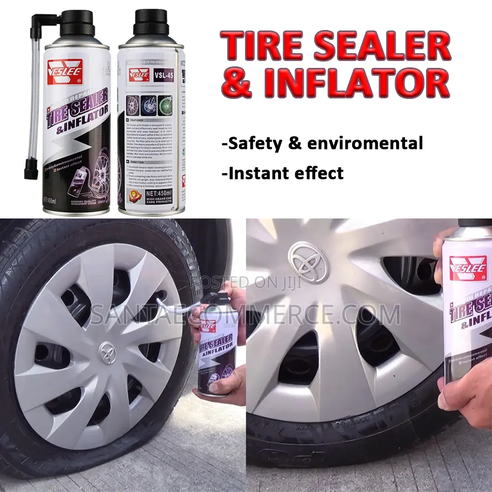Emergency Car Tire Puncture Sealant And Inflator