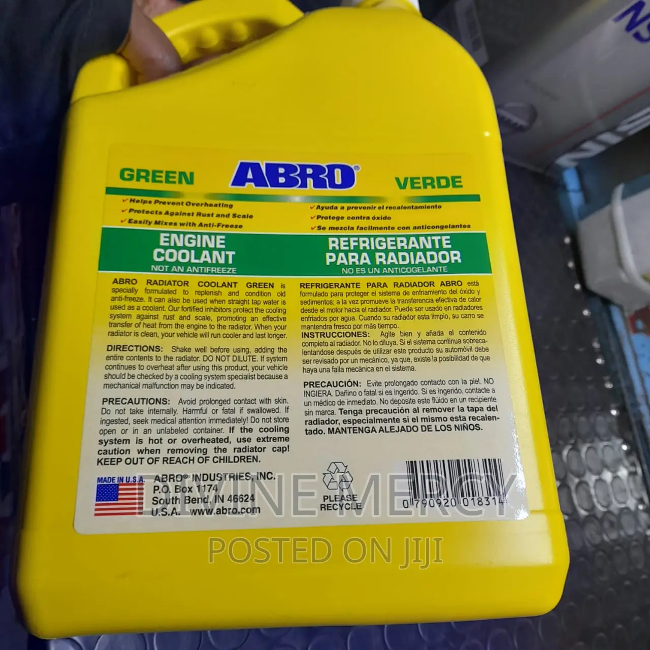 Original Abro Coolant Green Colour