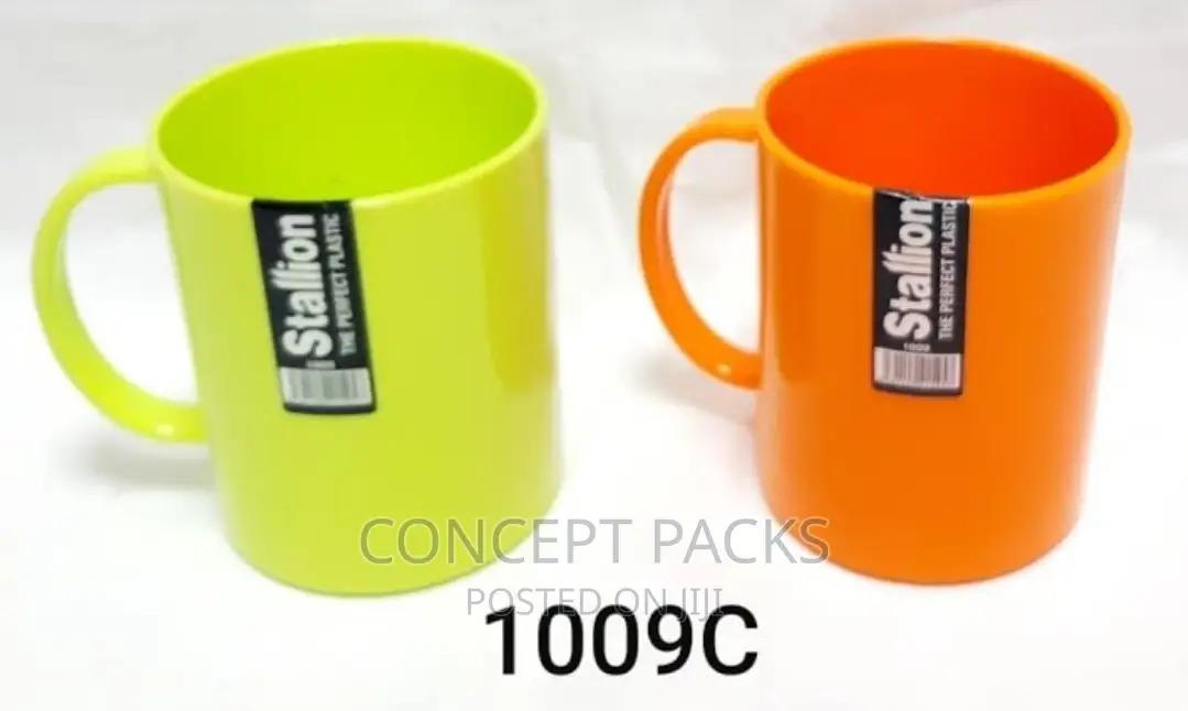 120pcs - 480ml Mugs Stallion Plastic Mug 1009c