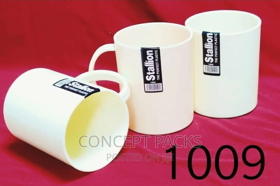 120pcs - 480ml Mugs Stallion Plastic Mug 1009c